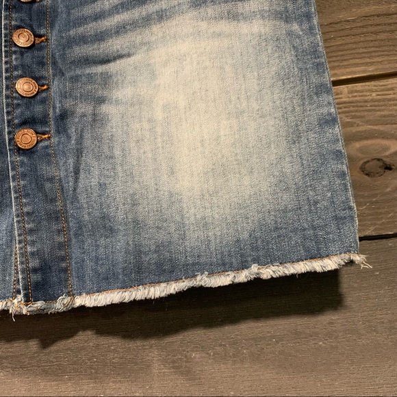 Button Up Denim Skirt - Picture 3 of 6